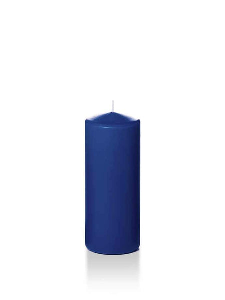 Wholesale 2.25" x 5" Slim Pillar Candles Navy Blue