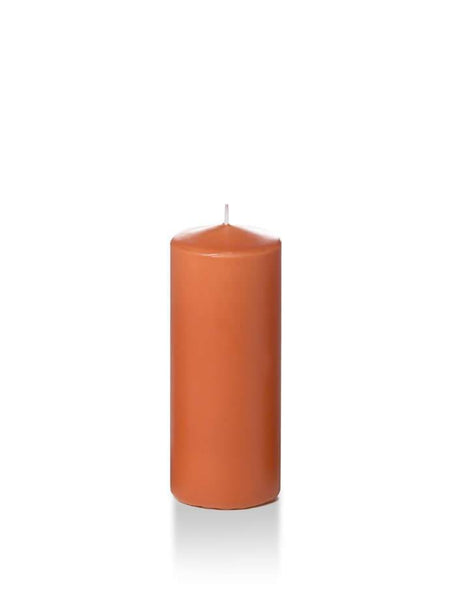 Wholesale 2.25" x 5" Slim Pillar Candles Sienna