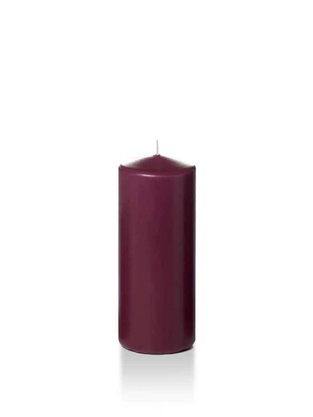 Wholesale 2.25" x 5" Slim Pillar Candles Magenta