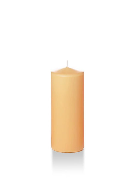 Wholesale 2.25" x 5" Slim Pillar Candles Caramel