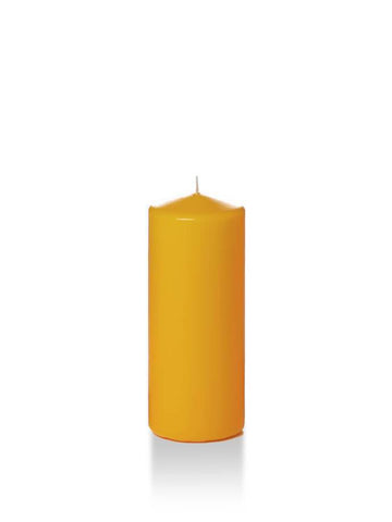 Yummi Candles - Wholesale 2.25" x 5" Slim Pillar Candles Harvest Gold