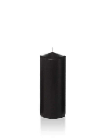 Yummi Candles - 2.25" x 5" Slim Pillar Candles Black
