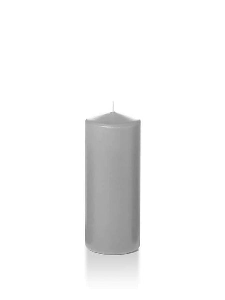 Wholesale 2.25" x 5" Slim Pillar Candles Light Gray
