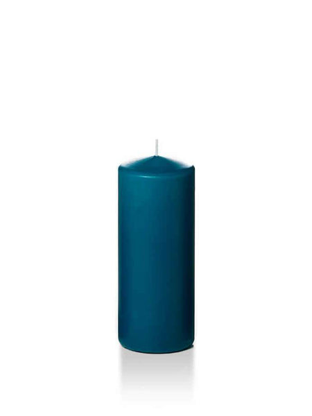 Wholesale 2.25" x 5" Slim Pillar Candles Sapphire