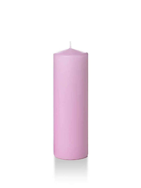 Wholesale 2.25" x 7" Slim Pillar Candles Violet