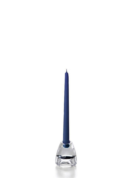 10" Wholesale Taper Candles - Case of 144 Navy Blue