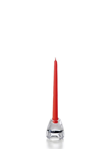 10" Wholesale Taper Candles - Case of 144 Ruby Red