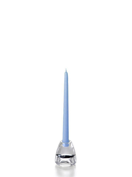 10" Wholesale Taper Candles - Case of 144 Periwinkle Blue