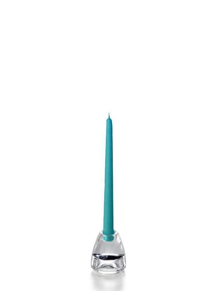 10" Wholesale Taper Candles - Case of 72 Turquoise
