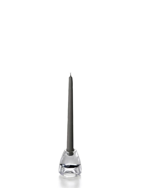 10" Wholesale Taper Candles - Case of 72 Gray