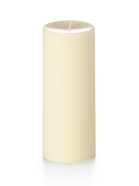 4" x 10" Unscented Column Pillar Candles Ivory