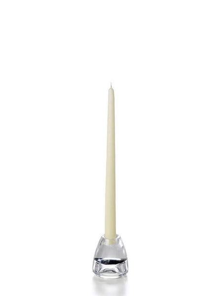 12" Wholesale Taper Candles - Case of 144 Ivory