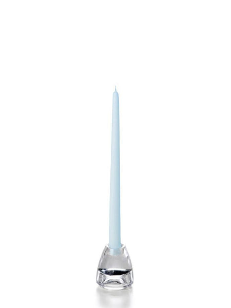 12" Wholesale Taper Candles - Case of 144 Ice Blue
