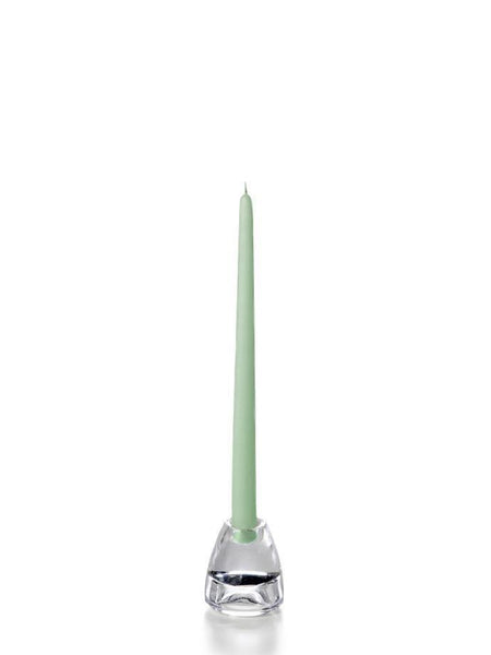 12" Wholesale Taper Candles - Case of 144 Sage