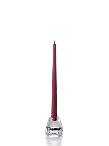 12" Wholesale Taper Candles - Case of 144 Magenta