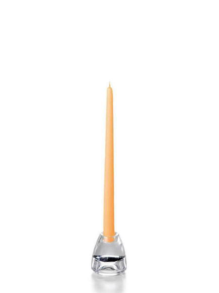 12" Handcrafted Taper Candles Peach
