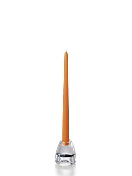12" Wholesale Taper Candles - Case of 144 Toffee