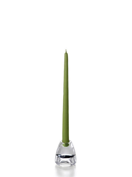 12" Wholesale Taper Candles - Case of 72 Green Tea