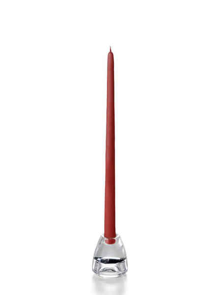15" Wholesale Taper Candles - Case of 288 Burgundy