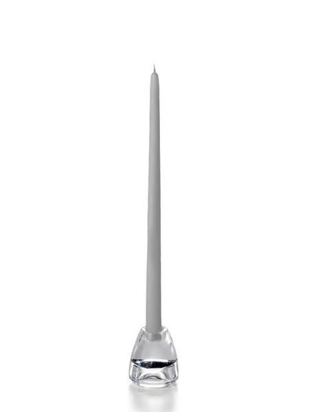 15" Wholesale Taper Candles - Case of 288 Light Gray