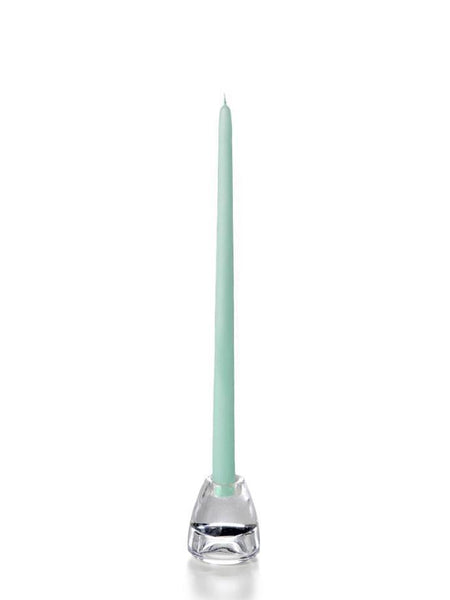 15" Wholesale Taper Candles - Case of 144 Tiffany Blue