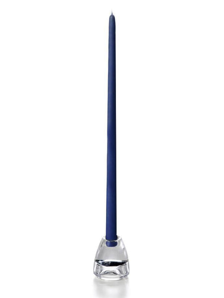 18" Wholesale Taper Candles - Case of 144 Navy Blue