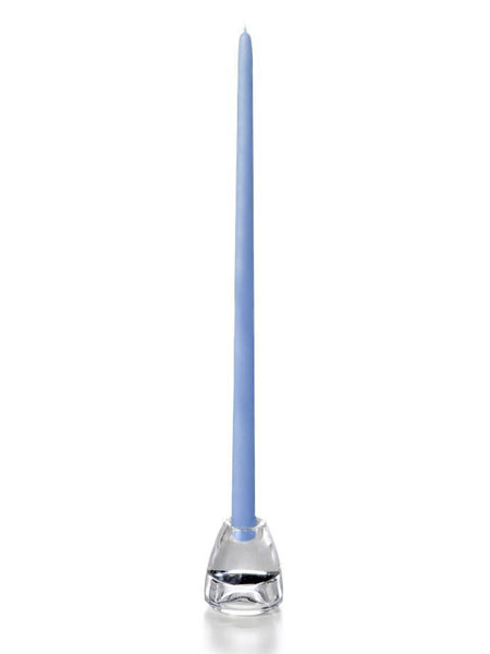 18" Wholesale Taper Candles - Case of 144 Periwinkle Blue