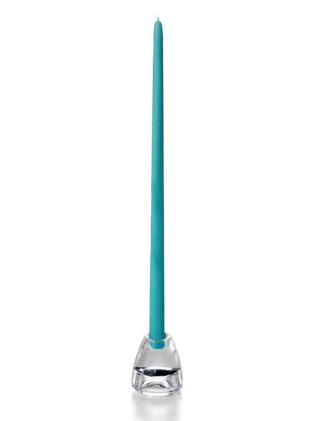 18" Handcrafted Taper Candles Turquoise