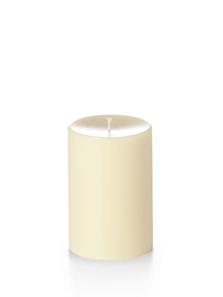 4" x 6" Unscented Column Pillar Candles Ivory