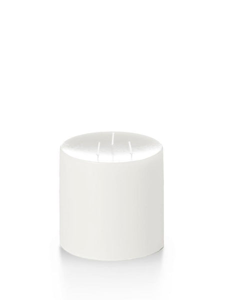 5" x 5" Wholesale Unscented Column Pillar Candles White