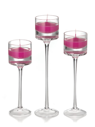 Yummi Candles - 18 Floating Candles and 18 Monet Stem Holders