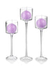 Yummi Candles - 18 Sphere Candles and 18 Monet Stem Holders