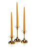 Yummi Candles - 12 Taper Candles and 12 Gold Timeless Taper Holders
