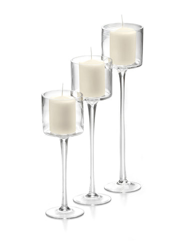 Yummi Candles - 36 Pillar Candles and 36 Monet Stem Holders