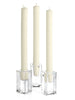 Yummi Candles - 20 Formal Taper Candles & 20 Square Block Holders