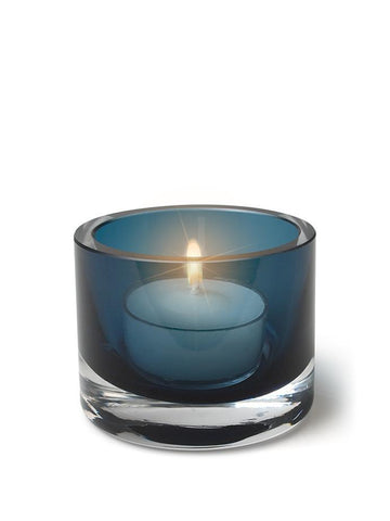 2"H - Vellas Tealight Candle Holder Night Blue
