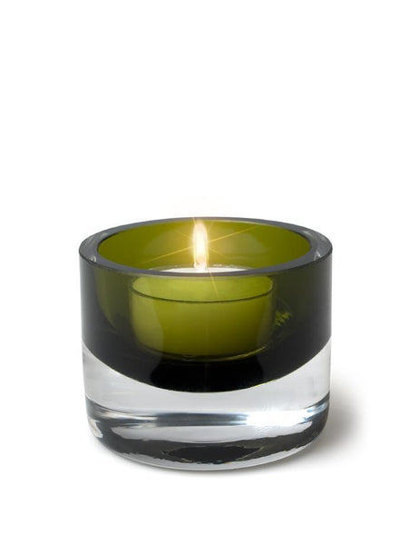 2"H - Vellas Tealight Candle Holder Olive
