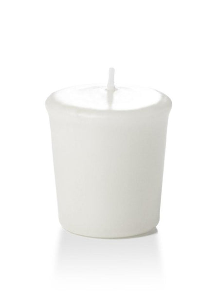 15 Hour Unscented Votive Candles White