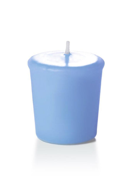 15 Hour Unscented Votive Candles Periwinkle Blue