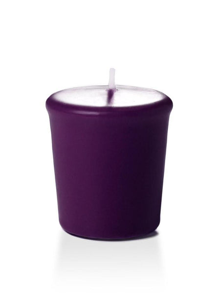 15 Hour Unscented Votive Candles Dark Purple