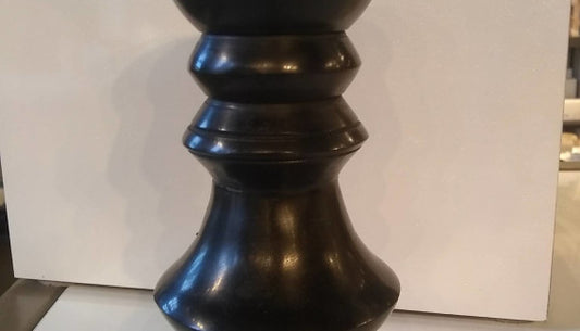 Soapstone Taper Holder- Black