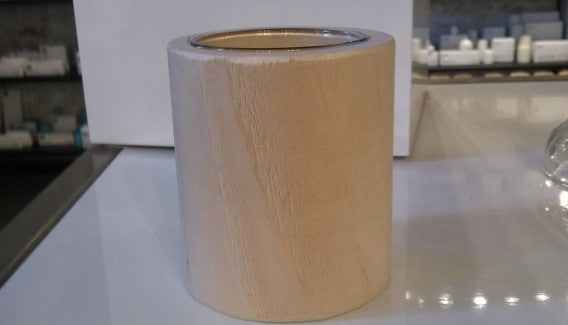 Wood Tealight Holder with Glass Insert- Panda- L