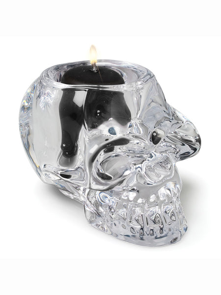 Skull Tealight Holder - Clear
