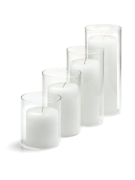 4 Column Pillar Candles and Cylinder Vases